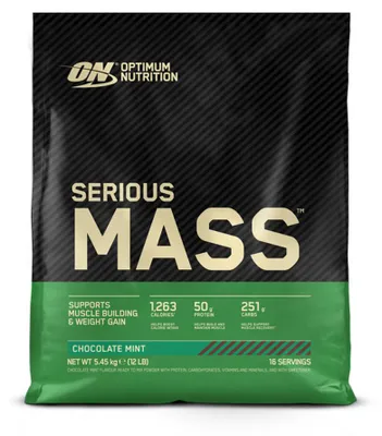 Image de Gainers - Optimum Nutrition - Serious mass (5,4kg) - Saveur Chocolate Mint