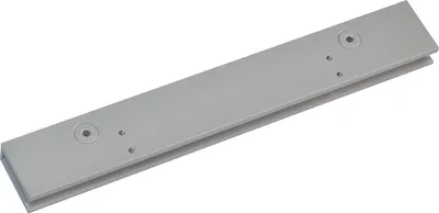 Image de dormakaba patin de porte en verre TS 97 argenté pour verre de sécurité trempé