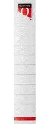 Produktbild von Quantore - Rückenetikett schmal 34x190mm selbstklebend weiß 10 Stück
