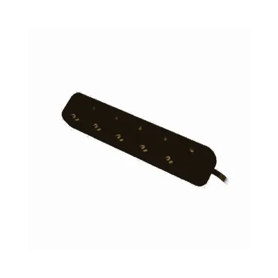 Image de Lanberg PS0-05F-0150-BK rallonge électrique 1,5 m 5 prise(s) CA Intérieur Noir