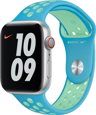 Produktbild von Apple MJ6H3ZM/A Intelligentes tragbares Accessoire Band Blau, Grün Fluor-Elastomer