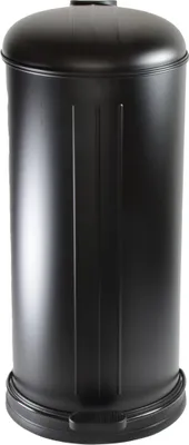 Produktbild von Triit- Mülleimer rund Metall 12 l schwarz matt mit Absenkautomatik