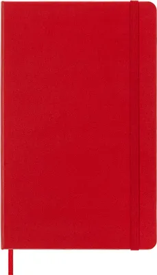 Immagine prodotto di Moleskine Classic Notebook, Taccuino con Pagine Puntinate, Copertina Rigida e Chiusura ad Elastico, Formato Large 13 x 21 cm, Colore Rosso Scarlatto, 240 Pagine