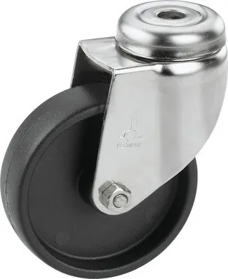 Produktbild von Tarrox Edelstahl Apparate Lenkrolle bis 60 kg, 75x25 mm