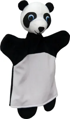 Obrázok produktu pre Maňuška na ruku panda 27 cm čierna, 24626C