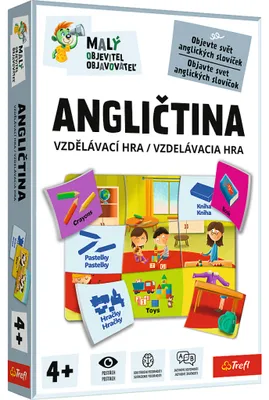 Obrázek produktu pro Malý objevitel Angličtina vzdělávací společenská hra v krabici 19x29x4cm