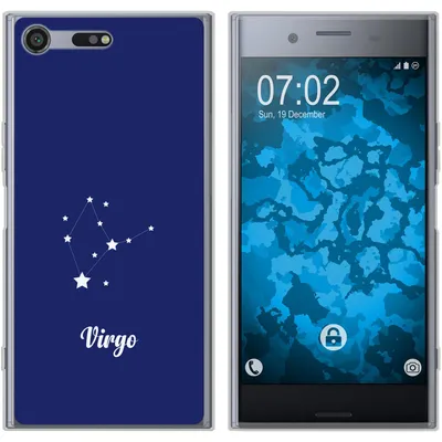 Produktbild von PhoneNatic Case kompatibel mit Sony Xperia XZ Premium Silikon-Hülle SternzeichenVirgo M2