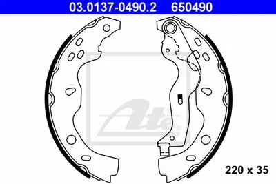 Produktbild von Ate Bremsbackensatz  03.0137-0490.2