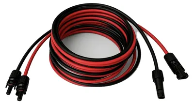 Produktbild von Solarkabel, verzinnte Kupferleiter, wasserdichte Stecker, 10M
