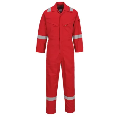 Zdjęcie produktu dla Portwest FR28 Lekki antystatyczny kombinezon 280 g Czerwony rozmiar XL