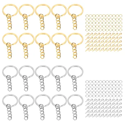 Produktbild von Split-Rings für Schlüsselanhänger - 220 Stück - Zubehör für DIY-Projekte