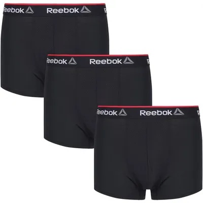 Produktbild von Reebok - "Redgrave" Boxershorts für Herren, Sport (3er-Pack) LT5273 (S) (Schwarz)