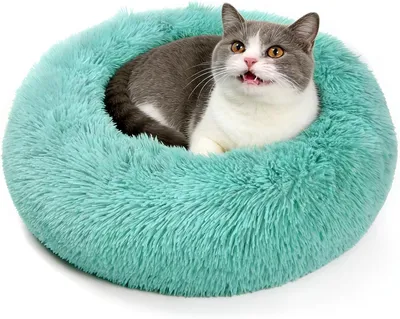 Immagine prodotto di Cuccia rotonda per cani, lavabile, diametro 50 cm, antiscivolo, adatta a cani di piccola taglia e gatti