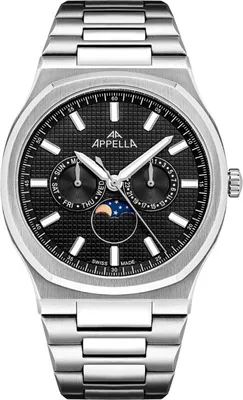 Productafbeelding van Uhr Appella herenhorloge, zilver, modelnummer: appella-L12006.5114QF