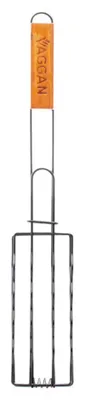 Produktbild von ORION Würstchenhalter / Schaschlikshalter / Grillrost ZUM GRILLEN VON BRATWÜRSTCHEN UND SCHASCHLIKS verschließbar mit Handgriff