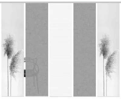 Produktbild von 80922 Schiebegardine IRLOS, Digitaldurck, Seidenoptik, 260x60 cm