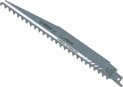Produktbild von Bosch S 1142 KHM, Stichsägeblatt, Holz, Hartstahl (HCS), Grau, Weiß, 1,25 mm, 22,5 cm