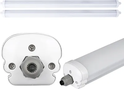 Produktbild von 2er Set LED Wannenleuchte, 4320 Lumen, neutralweiß, L 120 cm