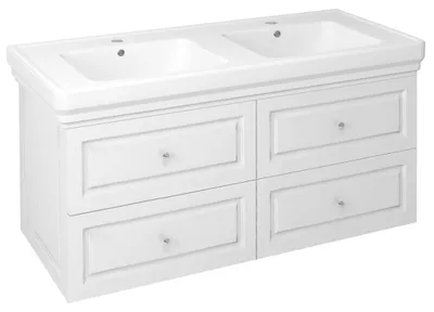 Produktbild von Sapho VIOLETA Doppelunterschrank 116x52x48,5cm, seidenmatt weiß