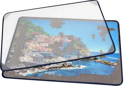 Image de Plateau de puzzle pliable avec housse anti-poussière et surface antidérapante pour 1 000 pièces