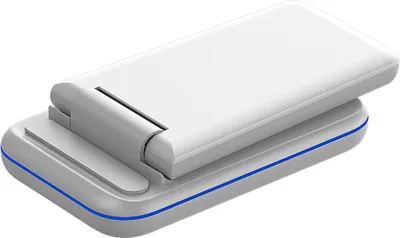 Produktbild von Kabelloses Ladegerät, 3-in-1 Qi-e Schnellladestation für Mobiltelefone, Smartwatches und Headsets,White