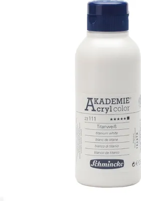 Produktbild von Titanweiss 250ml Acrylfarbe - AKADEMIE Acryl - Schmincke 23 111 027
