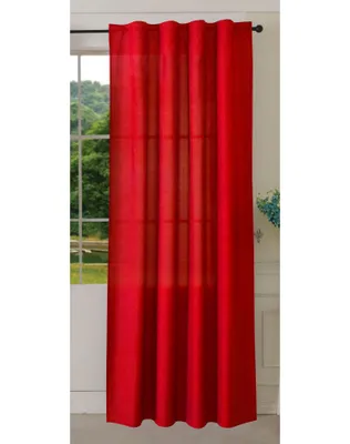 Produktbild von Vorhang Schal verdeckte Schlaufen Cationic blickdicht Leinen Optik natura seidenmatt, 245x140 (HxB), Rot Landhaus Stil, 20440