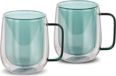 Zdjęcie produktu dla Lamart szklanki termiczne Vaso LT9124 zestaw 2 szklanek do herbaty 250 ml, 2 sztuki, zielone