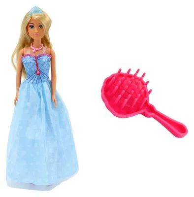Produktbild von LEAN Toys 16213 Anlily-Puppe „Meerprinzessin“, blaues Kleid