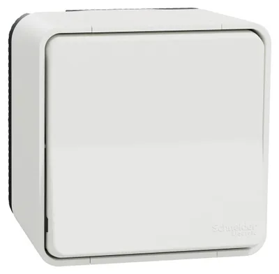 Image de Interrupteur va-et-vient saillie Mureva Styl, SCHNEIDER ELECTRIC, blanc