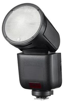Zdjęcie produktu dla Lampa błyskowa Godox V1mid O do aparatów fotograficznych z funkcją TTL i synchronizacją z krótkim czasem naświetlania, zasilana akumulatorem litowo-jonowym, przenośna lampa błyskowa przeznaczona do aparatów Olympus, wtyczka UE