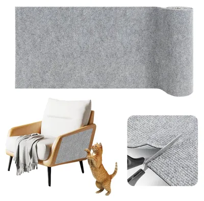 Produktbild von Kratzmatte 40 cm x 3 m, hellgrau, selbstklebend, für Sofa, für Katzen