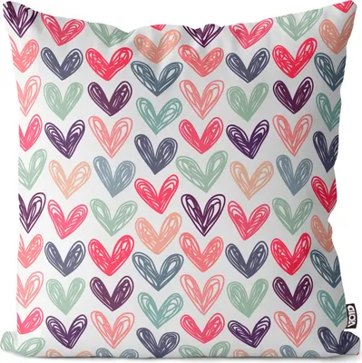 Produktbild von VOID Herzen Valentin Liebe Kissenbezug Kissenhülle Sofakissen Kissen Deko Outdoor-Kissen Dekokissen