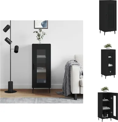 Produktbild von vidaXL Sideboard Schwarz 34,5x34x90 cm Holzwerkstoff -  Sideboards