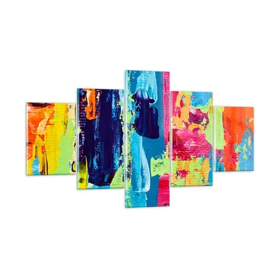 Produktbild von Bilder auf glas - Abstraktion Design Grafik - 125x70cm - Glasbilder - Wandbilder - Kunstdruck - zum Aufhängen bereit - Wanddekoration aus Glas - Glas Bilder - Wandbild auf Glas - GEA125x70-3131