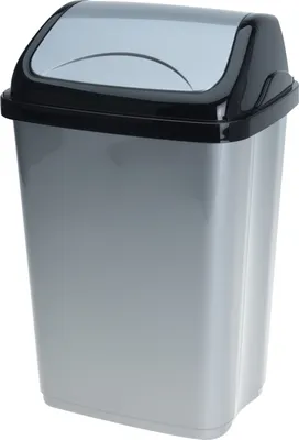Produktbild von Abfallbehälter mit Schwingdeckel 10L Papierkorb Eimer Mülleimer