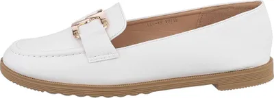 Produktbild von Ital-Design Damen Halbschuhe Mokassins  Lederoptik Slipper 85697987 Weiß Gr.  38