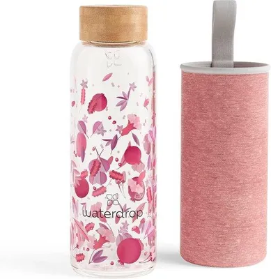 Produktbild von Glas-Wasserflasche 400ml, lekvrij, BPA-vrij