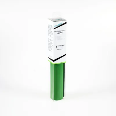 Produktbild von craftcut G45 Plotterfolie glänzend BRIGHT-GREEN 30,5 x 300 cm