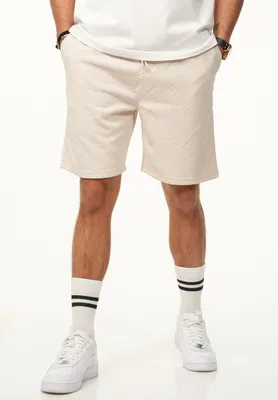 Produktbild von CARISMA Herren Shorts für Herren mit elastischem Bund & Kordelzug im Strukturmuster Kurze Hose Sommershorts Bermuda Sweatshorts im Regular-Fit