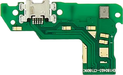 Obrázok produktu pre Huawei, náhradný micro-USB konektor na nabíjanie s flexibilným káblom pre modely Huawei Honor 7A / Huawei Y6 (2018), čierna farba