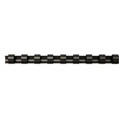 Obrázok produktu pre Fellowes Binderücken für Plastikbindung, 10 mm Durchmesser, 21 Ringe, für A4 Dokumente, schwarz, Packung mit 100 Stück
