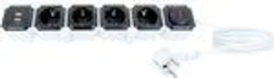 Zdjęcie produktu dla Elastyczna listwa gniazd 4 gniazda 2 gniazda USB-A