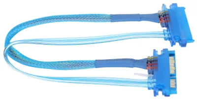 Obrázok produktu pre SATA kábel, 7 + 15-pinový, konektor na zásuvku, 22-pinový, SSD 3.0, predlžovací kábel pre prenos dát z externých diskov (30 cm)