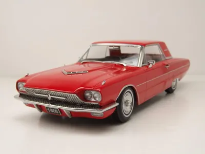 Produktbild von KK Scale 181343 Ford Thunderbird Hardtop Coupe 1966 rot 1:18