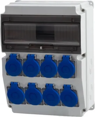 Zdjęcie produktu dla Rozdzielacz CAJA 8x230 V, 12 m, IP65