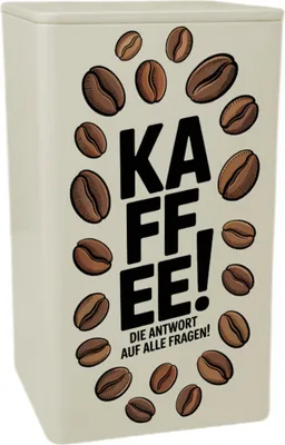 Produktbild von KAFFEE - die Antwort auf alle Fragen KaffeeDose 900ml für Koffeinjunkies