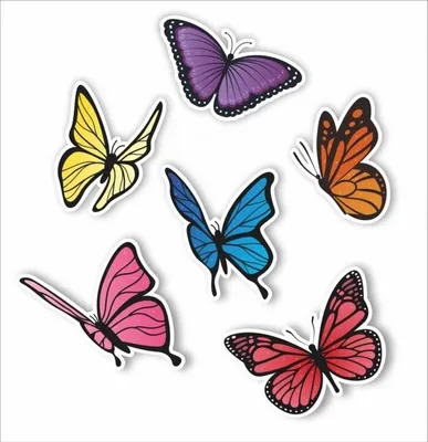 Immagine prodotto di Decorazioni bifacciali per finestre - Farfalle 02 6pz