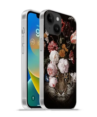 Produktbild von MuchoWow® Handyhülle Schutzhülle Hülle für Apple iPhone 14 - Softcase Blumen - Jan Davidsz de Heem - Tiger - Gemälde - Stillleben - Alte Meister Silikon Softcase Handy Hülle - Mobiltelefonhülle