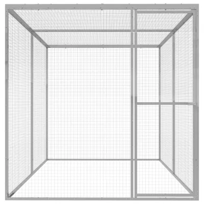Image de vidaXL Cage pour chats 3x1,5x1,5 m Acier galvanisé